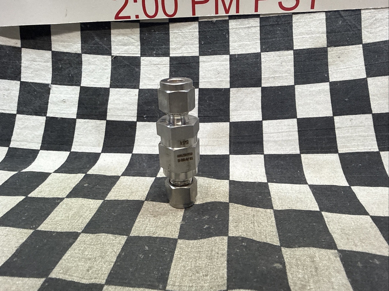 Swagelok SS-CHS4-KZ-1/3, Check Valve 1/4″, 1 PSIG, Kalrez O-Ring SHIPSAMEDAY#R40