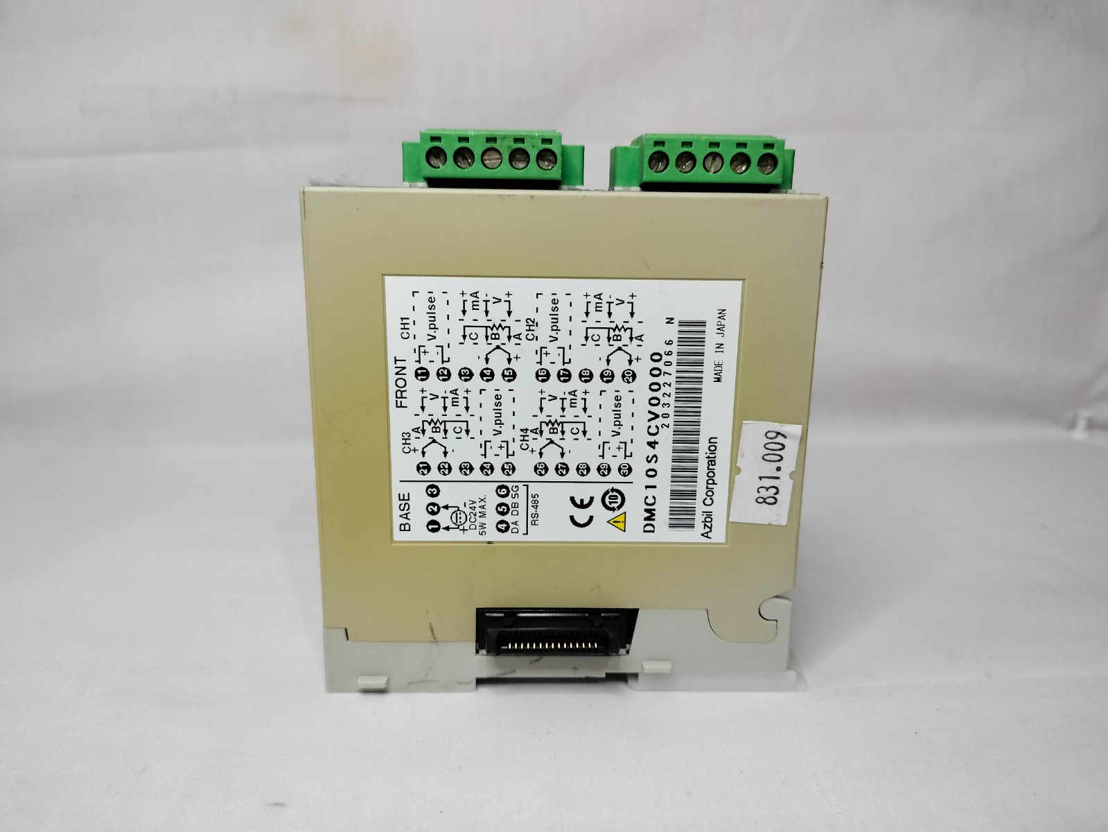 Azbil DMC10S4CV0000 Distributed Multi-Channel Controller Made in Japan