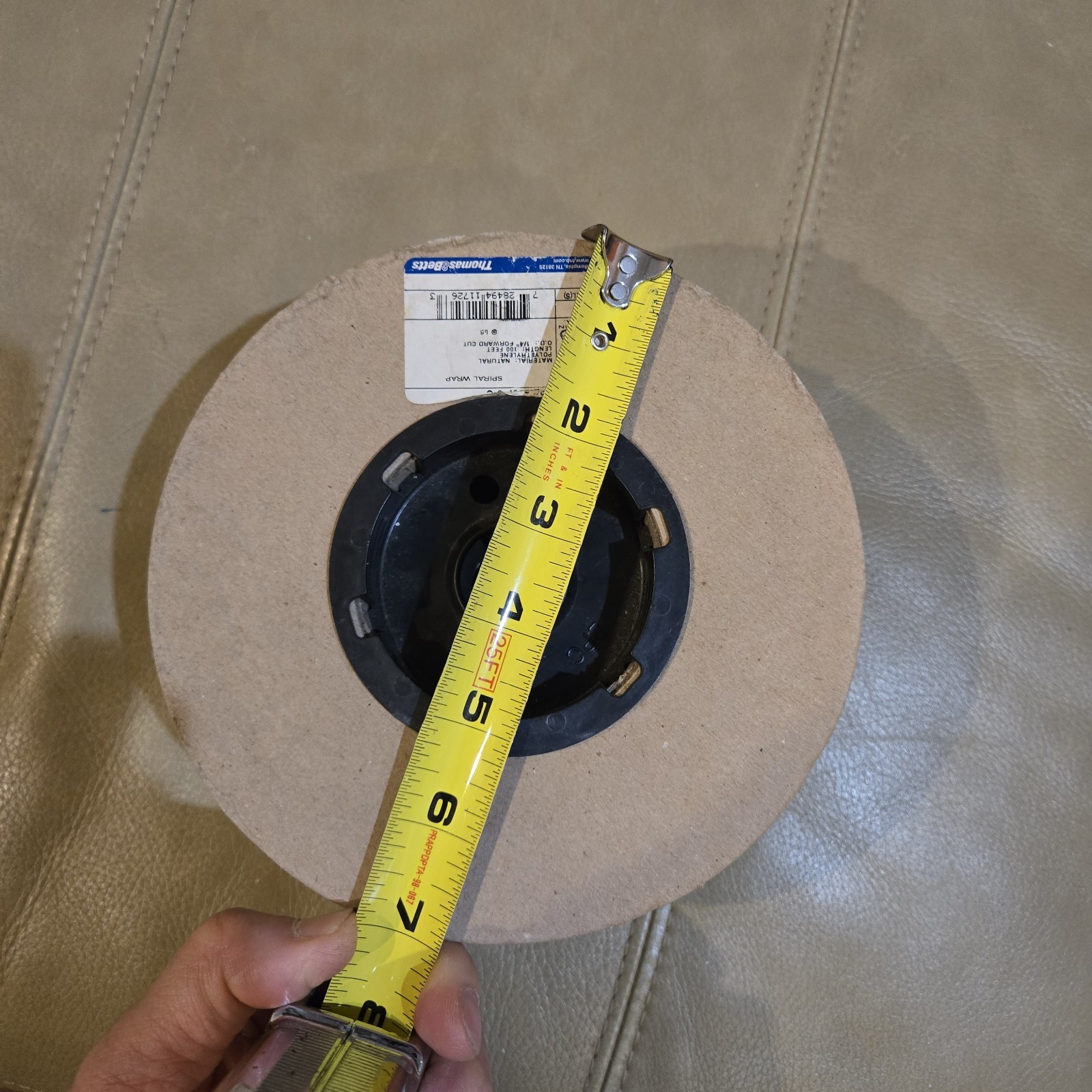THOMAS & BETTS Clear Spiral Wrap SRPE-250F-9-C – 100 Ft Roll
