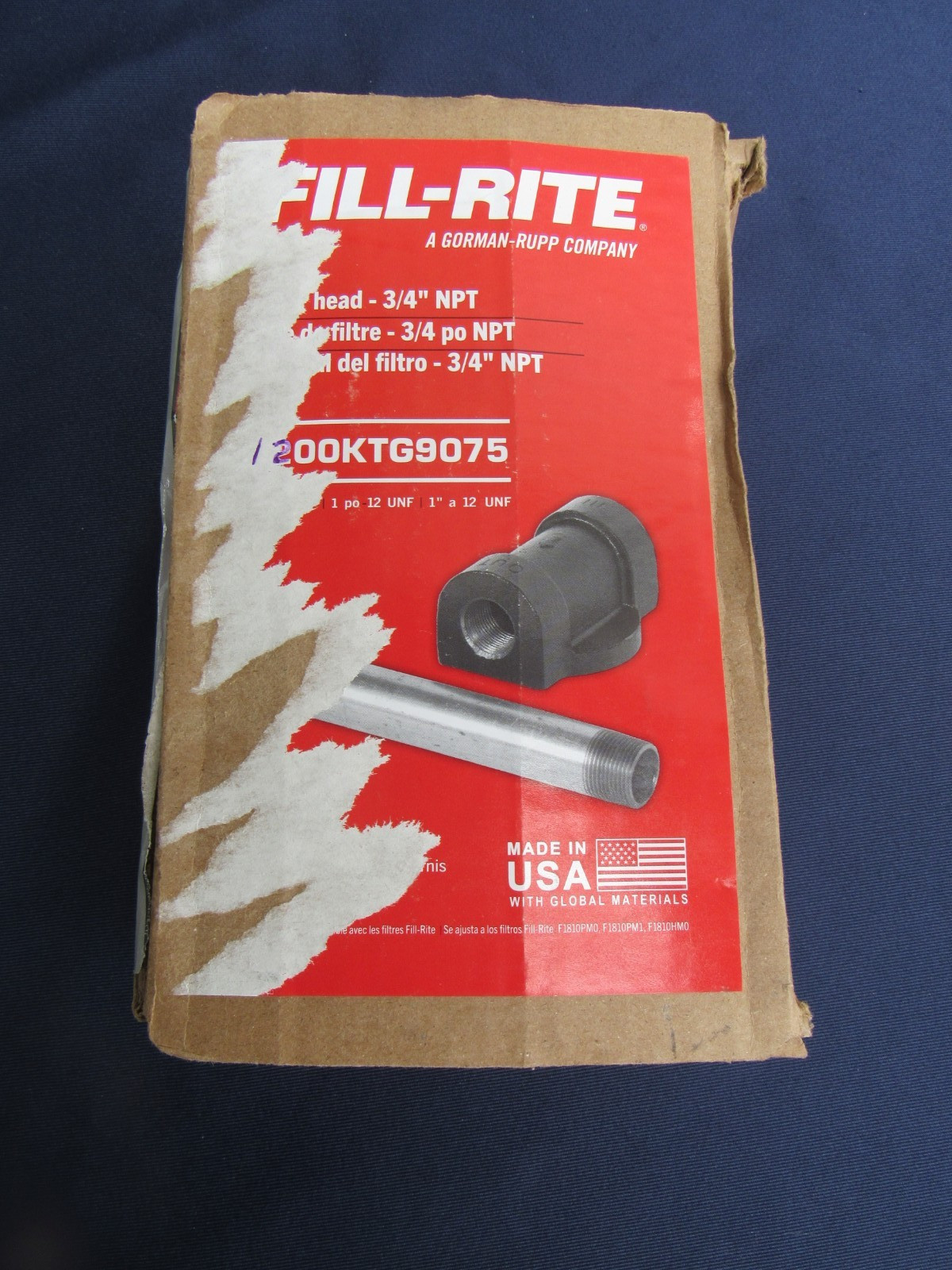 FILL-RITE 1200KTG9075 Cast Iron 3/4″ Filter Head for F2510HM0 F2510PM0 F1810HM0