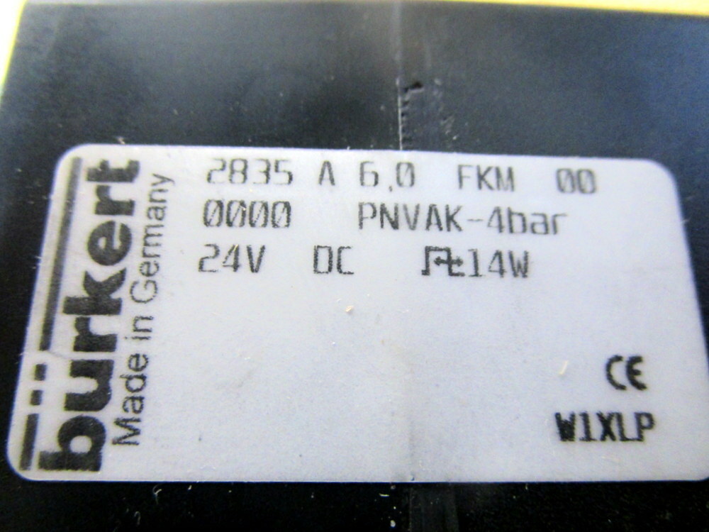 Burkert 2835 A 6 0 FKM 00 Valve 2835A60FKM00