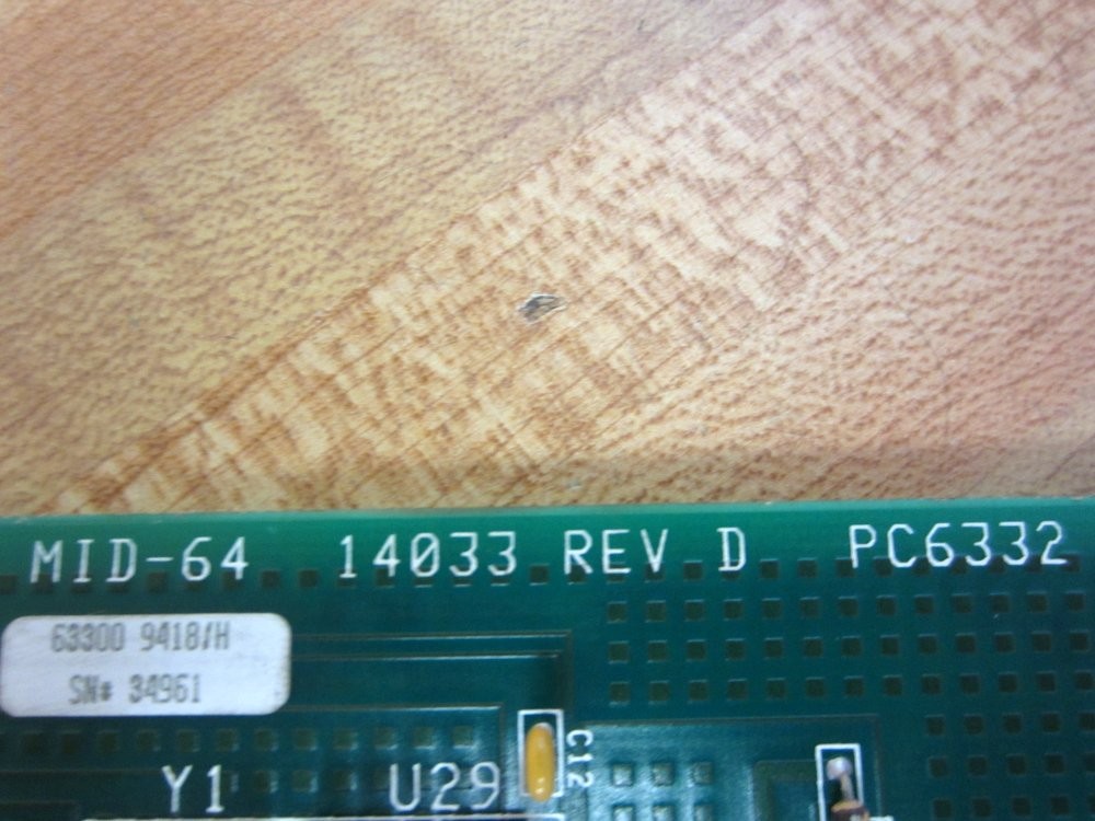 MBC MID-64 Circuit Board 14033 PC6332 W/O Adapter Bar