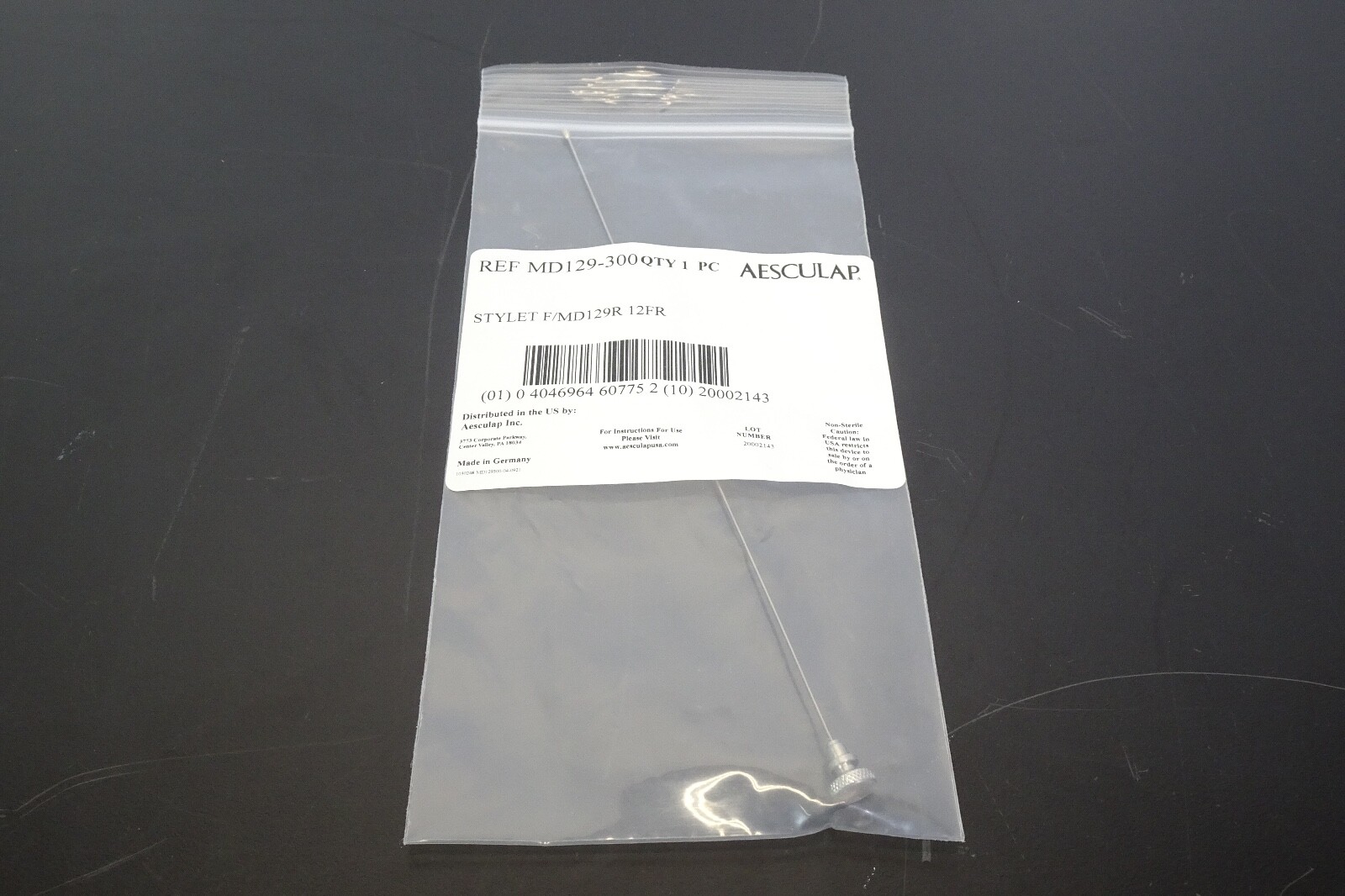 Aesculap MD129-300 Stylet F/MD129R 12FR