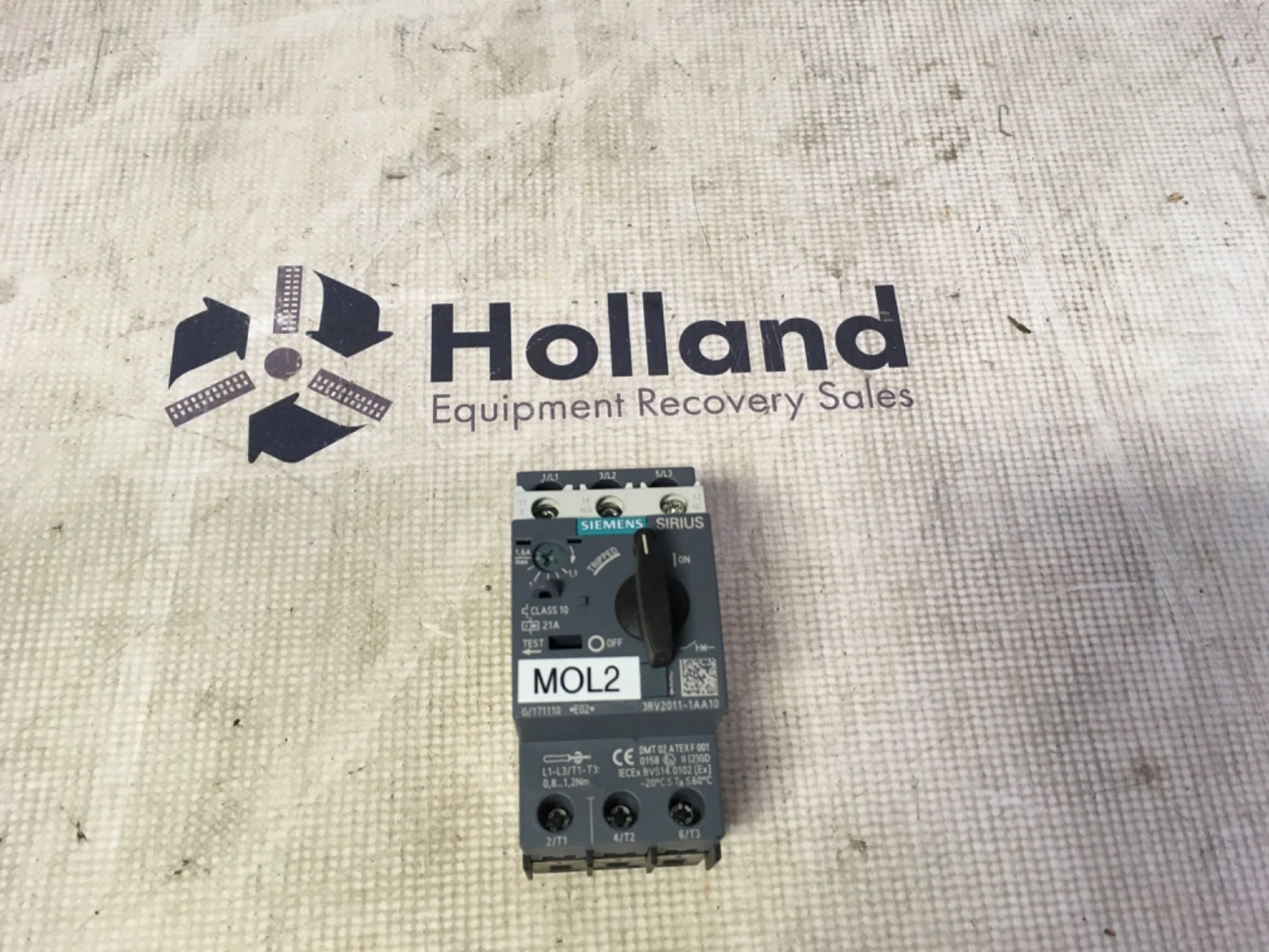 Siemens Sirius circuit breaker, 3R 2011-1AA10, pre-owned, (ADI-1460)