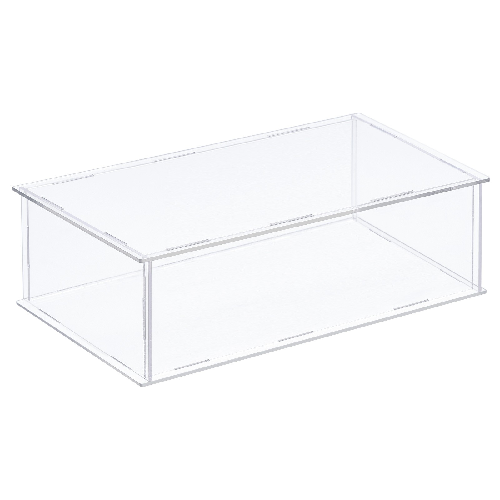 Acrylic Display Case Plastic Box Cube Storage Transparent Assemble 36x21x10.5cm