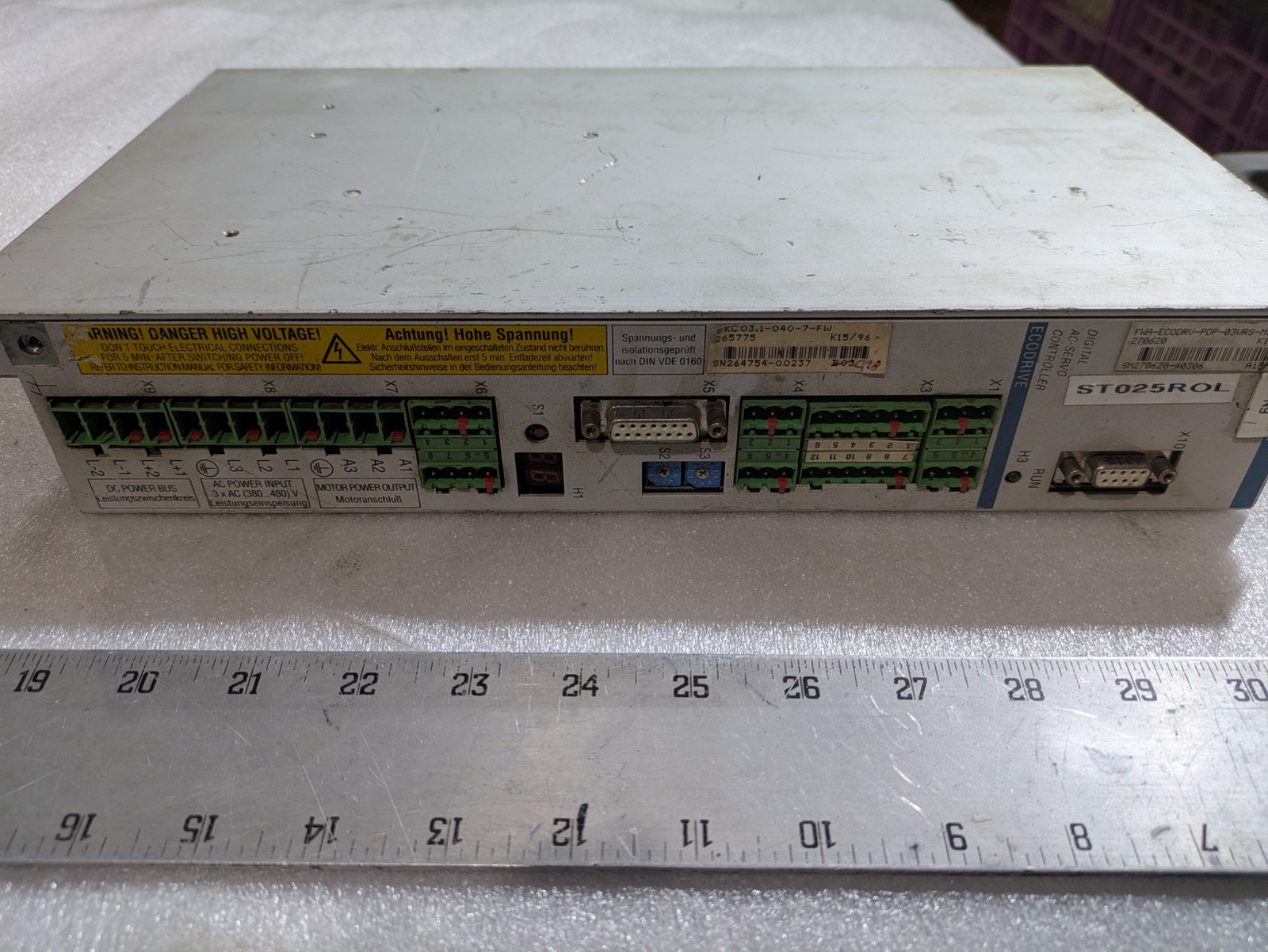 Indramat FWA-ECODRV-PDP-03VRS-MS Digital AC-Servo Controller ECODRIVE Panel Moun