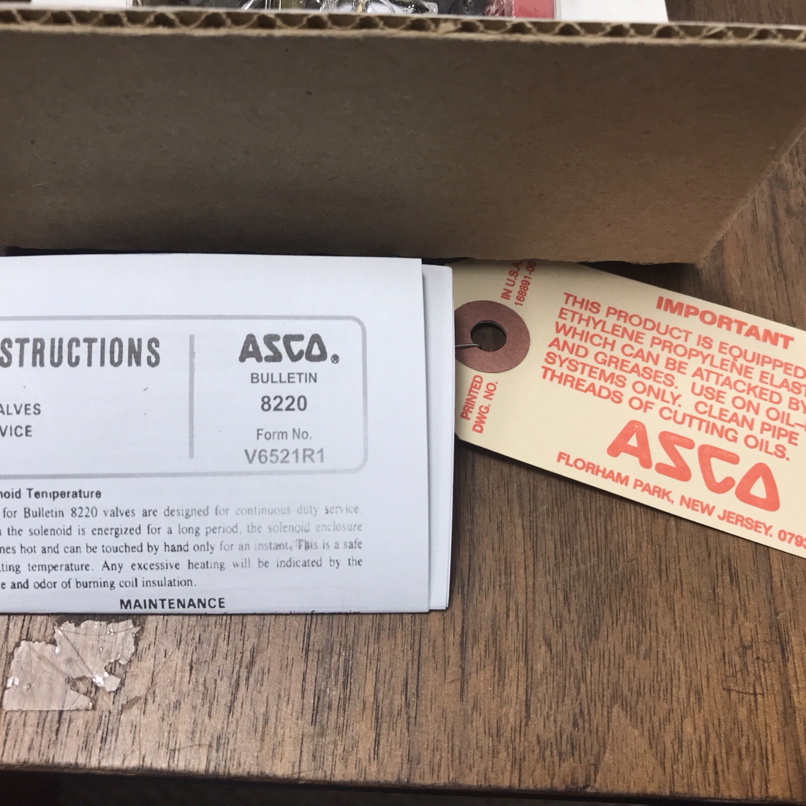 NEW ASCO 312702 REBUILD KIT Red Hat Valve