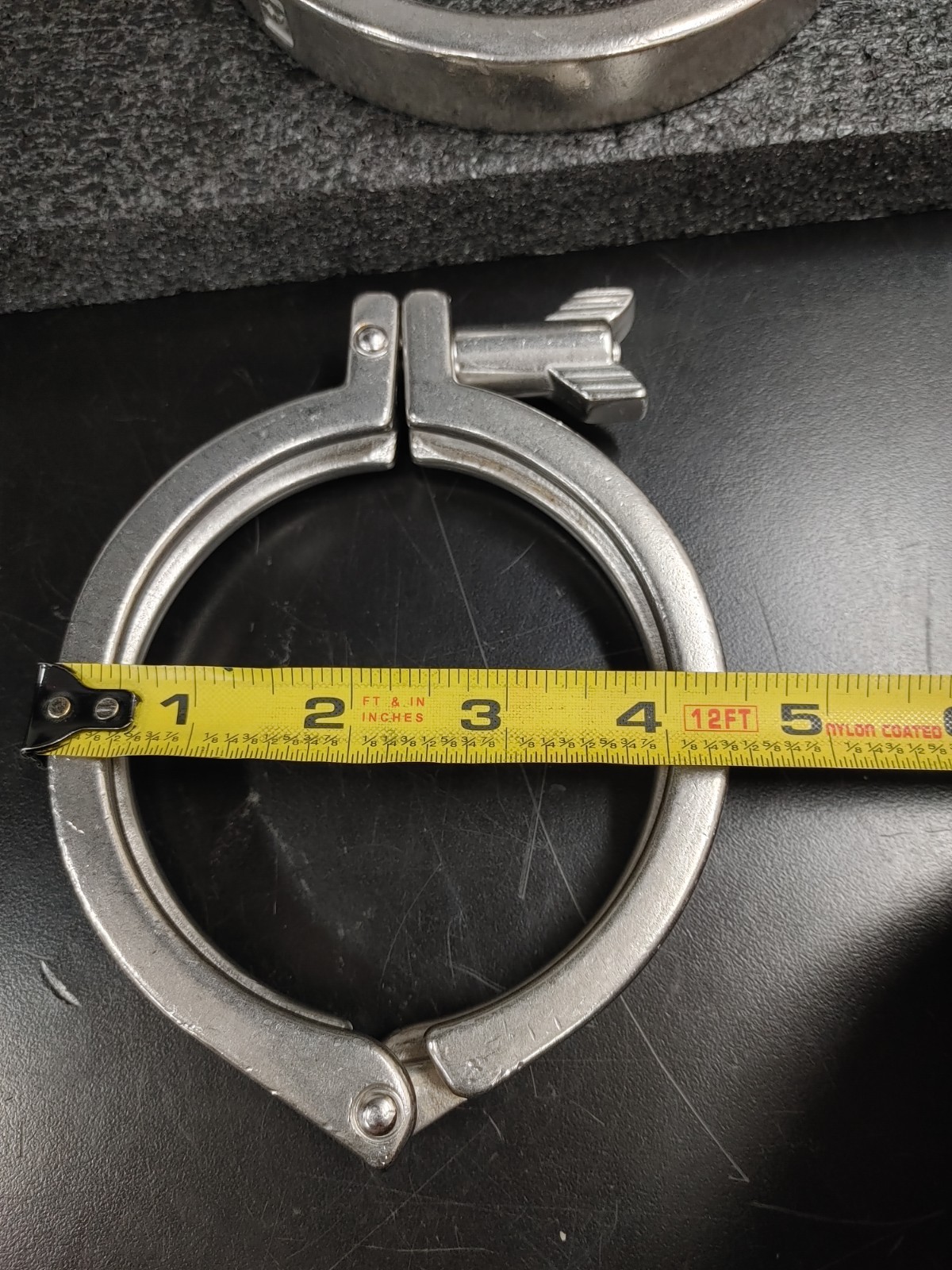 Assorted Lot of 4 Single Hinge Sanitary Tri Clamp