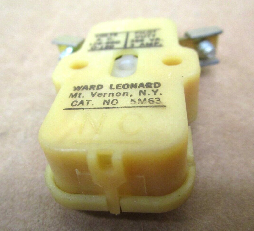Ward Leonard 5M63 Normally Open Auxiliary Contact Assembly 50996LR