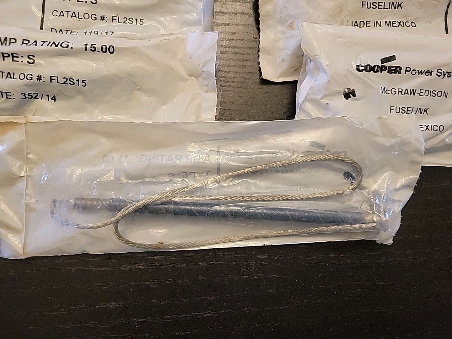 9PCS COOPER MCGRAW-EDISON FUSE LINK FL2S15 TYPE S, Lot Of 9
