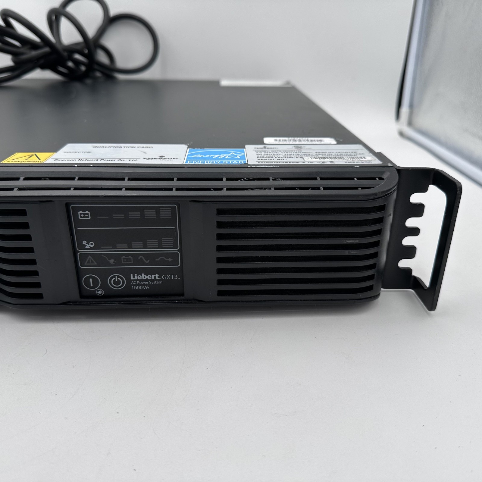 Liebert (Emerson) GXT3-1500RT120 UPS System w/ Rack Mount Ears – Needs Batteries