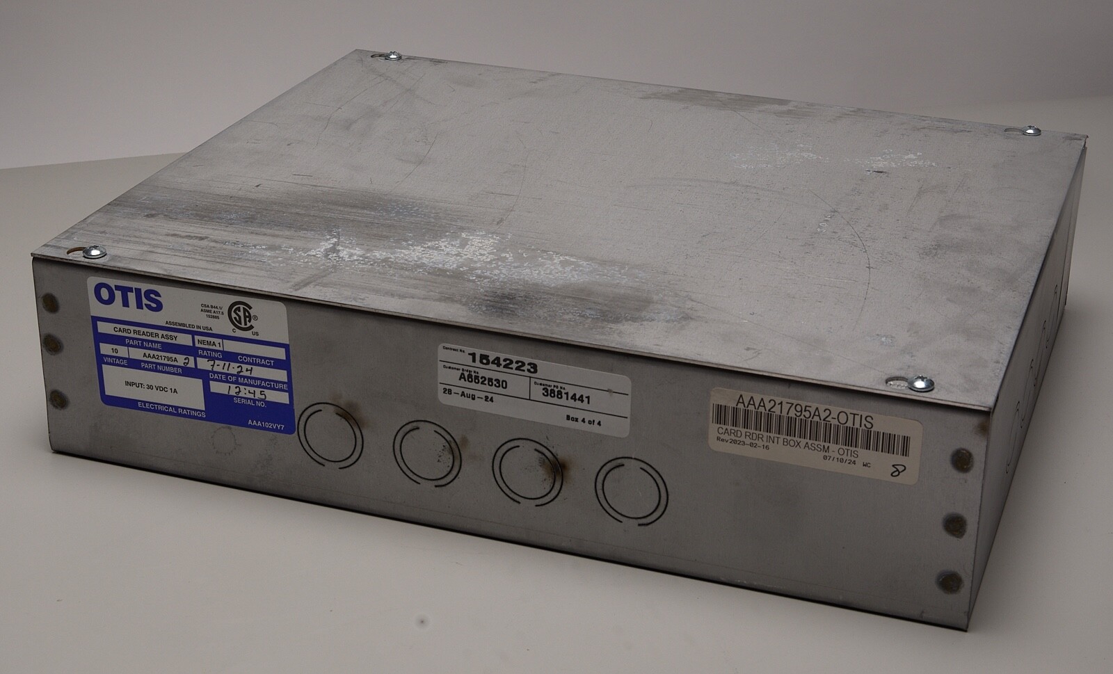 Otis Elevator Card Reader Assy AAA21795A NEW!!