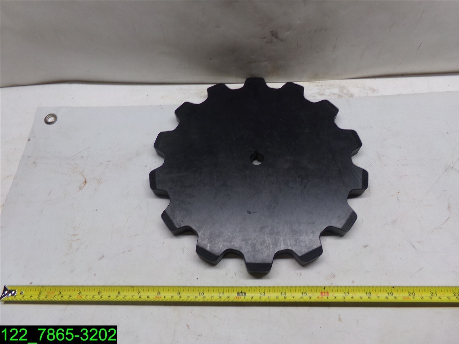 Plastic Sprocket 12-1/2″ OD, 1″ thick, 14 tooth, 3/4″ Bore w/ 1/4″ keyway