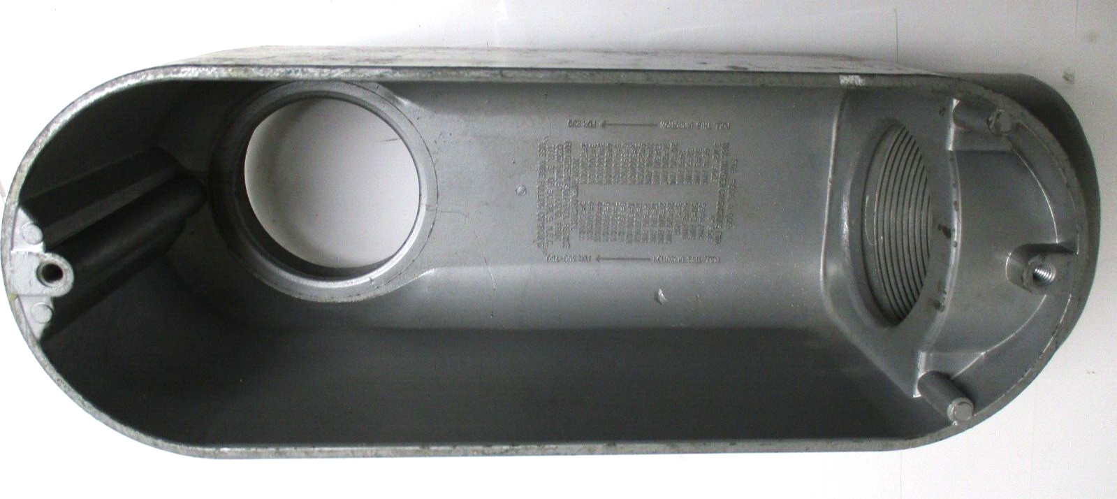 UN-BRANDED , E30640 , 3-1/2″ LB , ALUMINUM CONDUIT ELBOW , w/o COVER , SURPLUS
