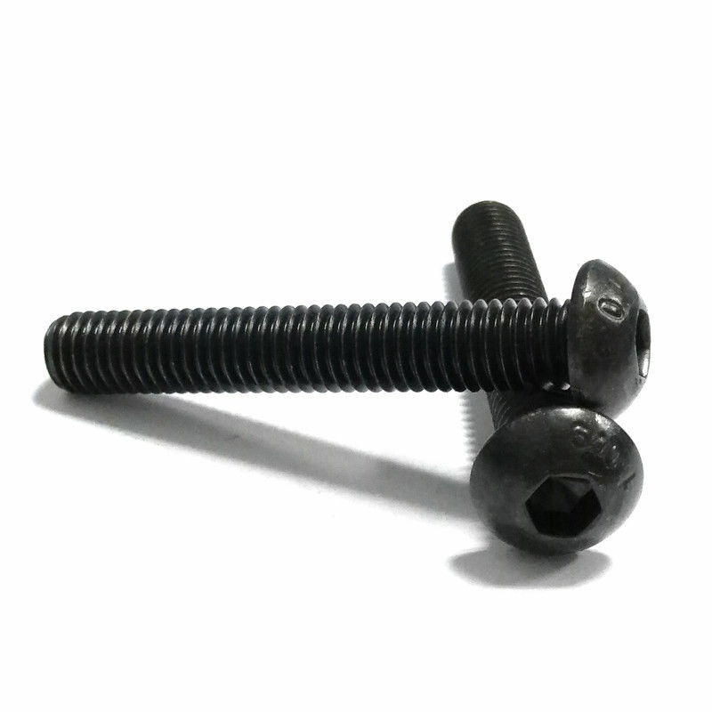 M2 M2.5 M3 M4 M5 M6 M8 Hex Socket Button Head Screw Bolt 10.9 Black Alloy Steel