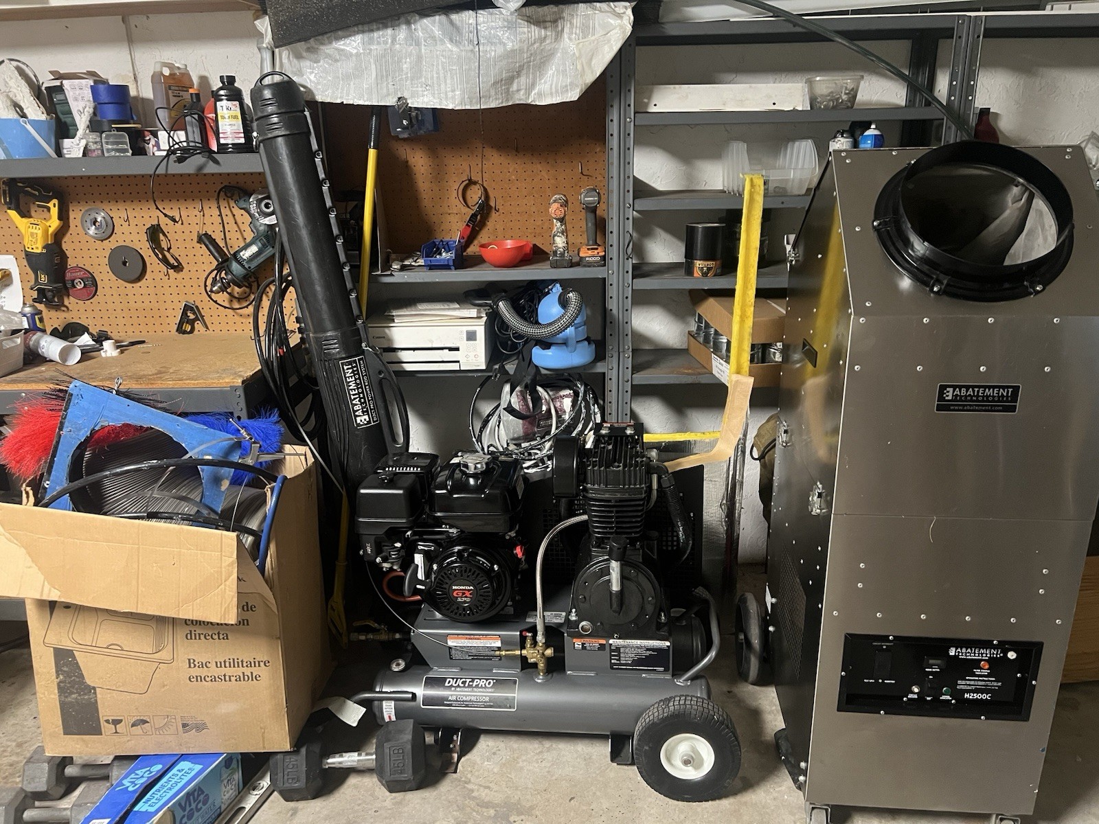 Abatement Technologies Duct-Pro Power Rod System H2500C Air Compressor