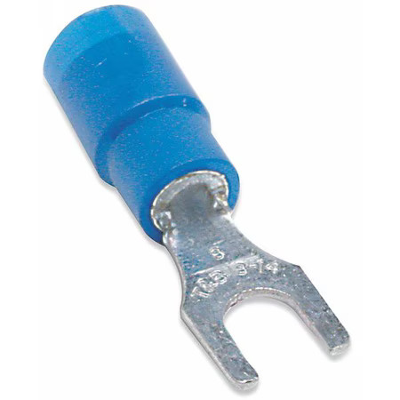 Sta-Kon 14Rb-8F Fork Terminal, #8 Stud Size, 14 Awg, 600 V, Vinyl Insulated,