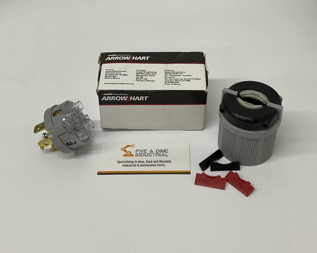 Cooper Arrow Hart Locking Plug Gray 20A/4P/4W