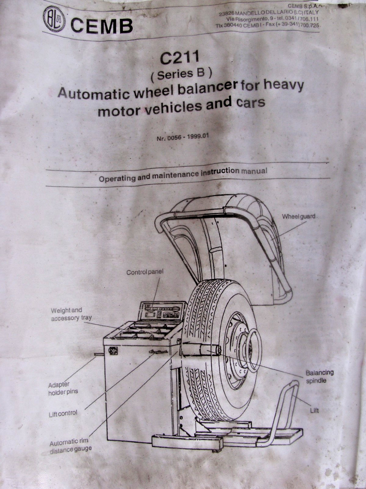 CEMB C211 AUTOMATIC WHEEL BALANCER FOR CARS & HEAVY VEHICLES LIKE BUSES & TRUCKS