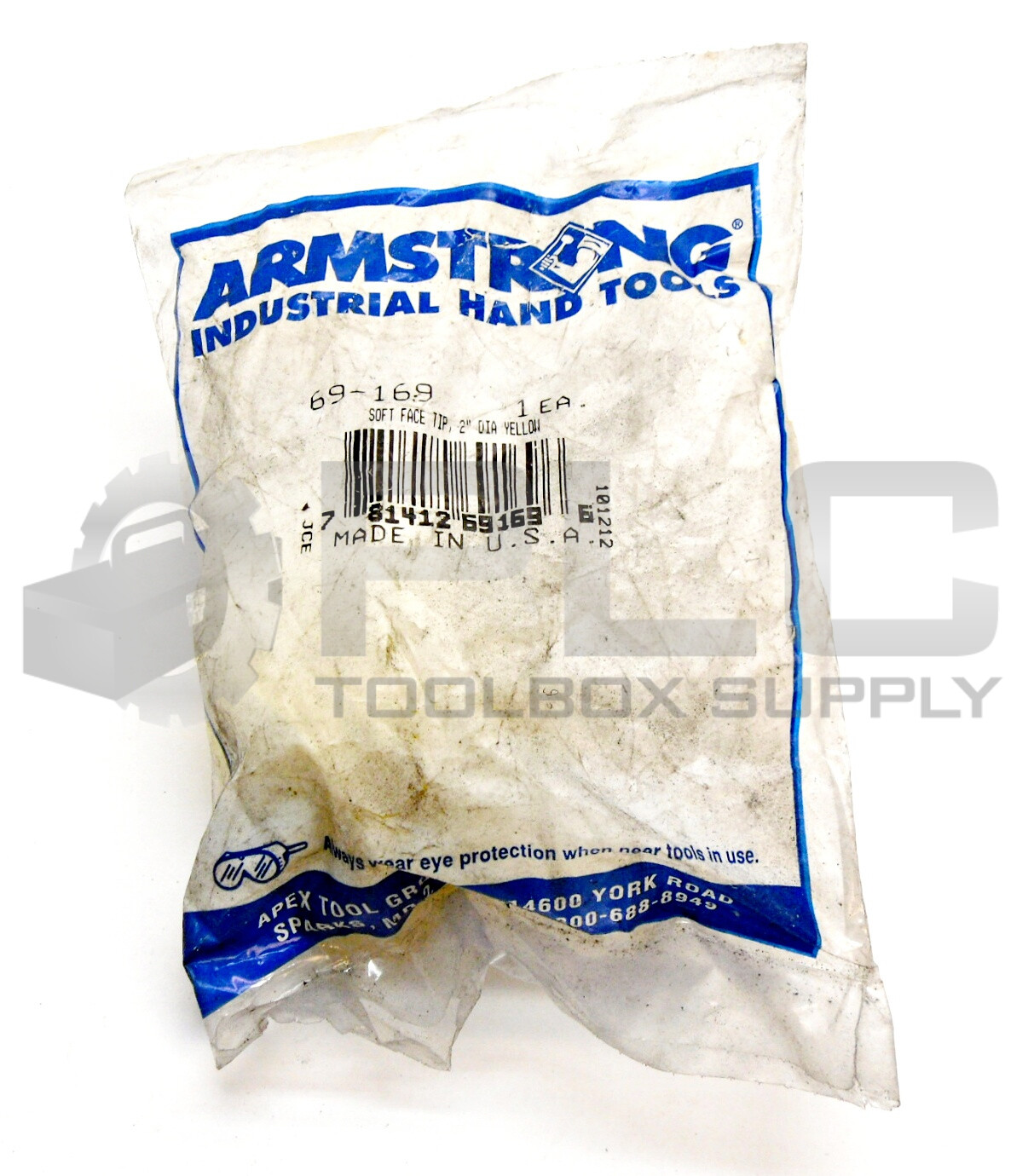 NEW ARMSTRONG 69-169 SOFT FACE TIP 2″ DIA YELLOW