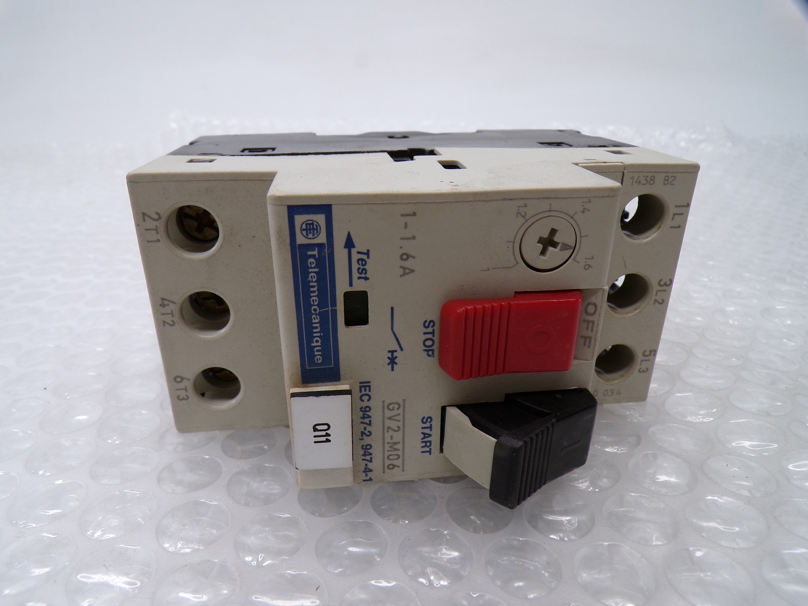 TELEMECANIQUE GV2-M06 STARTER 1-1.6AMP NSNP