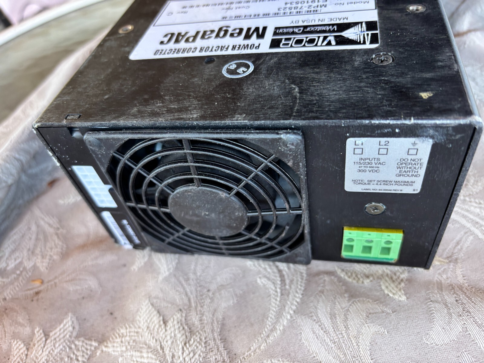 Vicor MP2-78523 PFC Megapac Power Supply