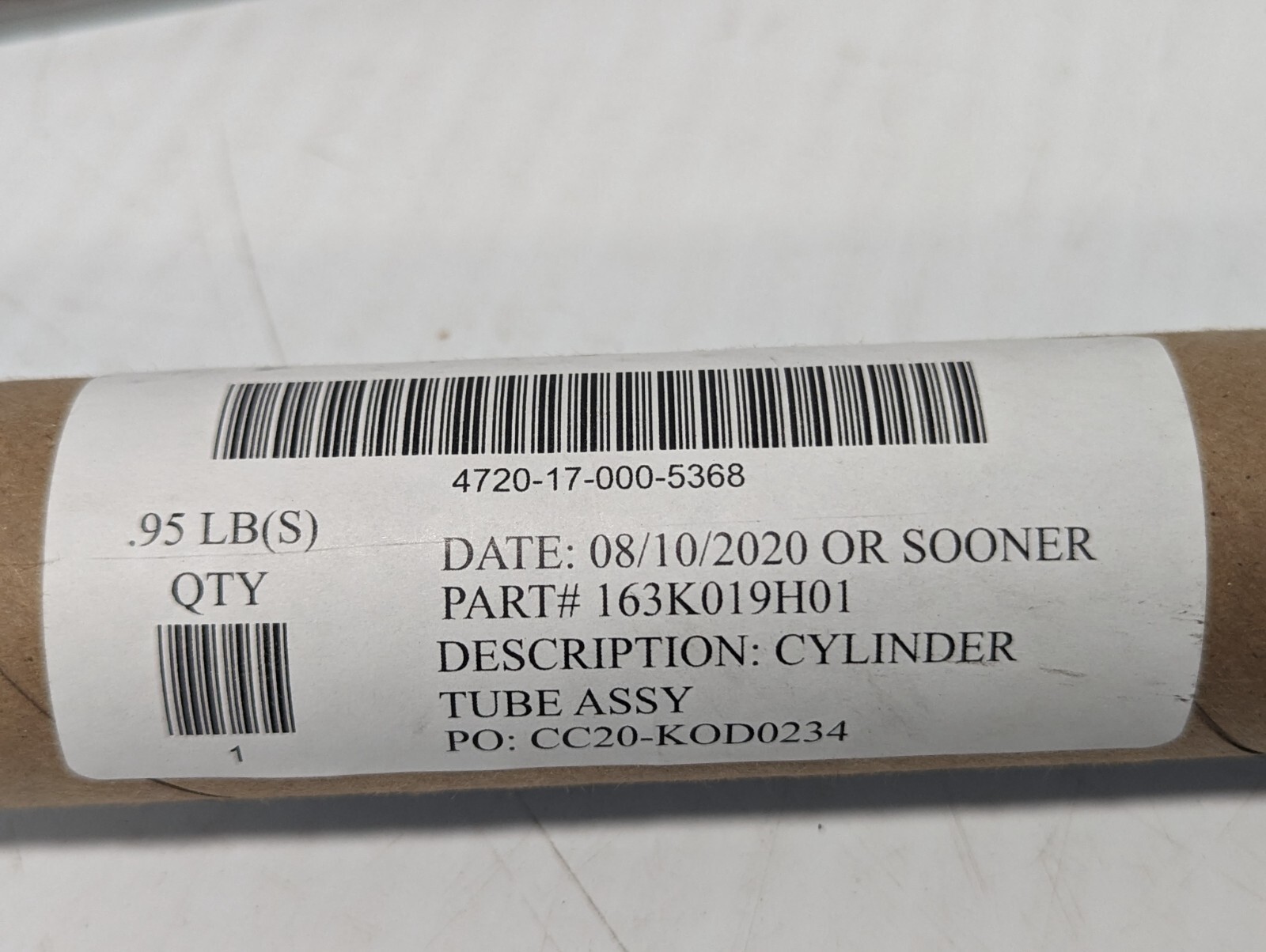 4720-17-000-5368 163K019H01 Cylinder Tube Assembly
