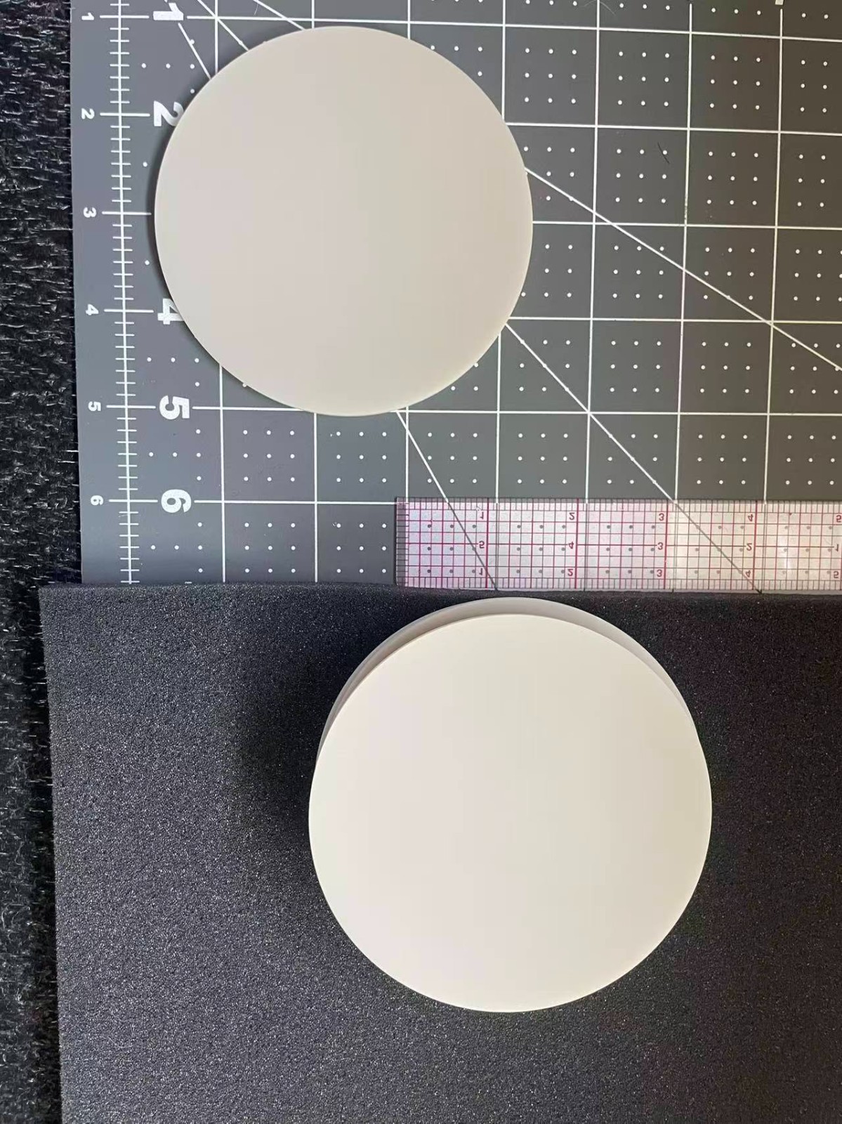 100mm x 3mm Aluminum Nitride Ceramic Disc/Wafer Same Day Shipping USA