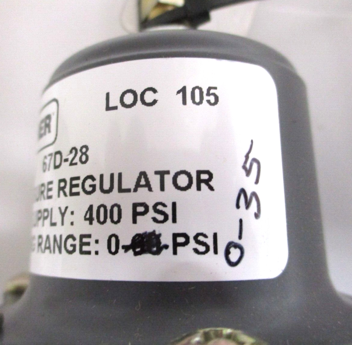 FISHER , FS-67D-2338-142086, 67D-28 , REGULATOR , 1/2″ FNPT, 0-35 PSI , SURPLUS