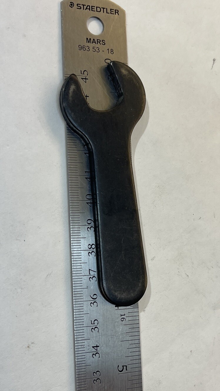 5/8” X 1/8” Angle Head Open Wrench 4” X 1-1/2”x1/8 AOL (25F42)
