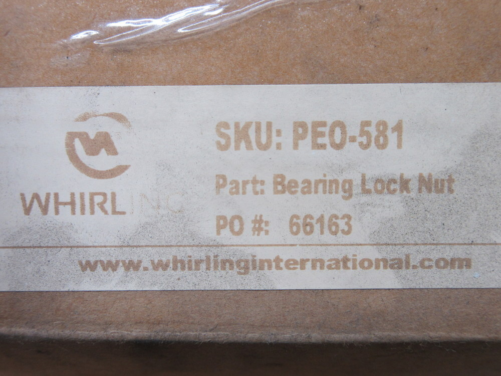 Whirling PE0-581 Bearing Lock Nut PEO-581