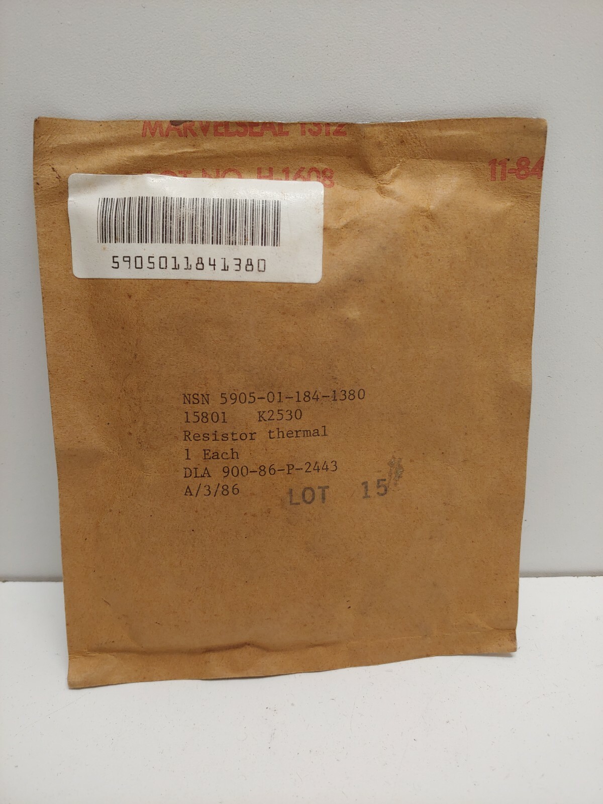 NEW! MIL-SPEC HONEYWELL THERMAL RESISTOR 5905-01-184-1380 K2530