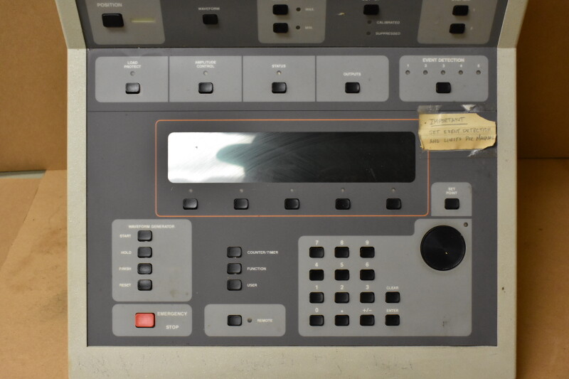 Instron 8500 series control panel 12.5 firmwear.