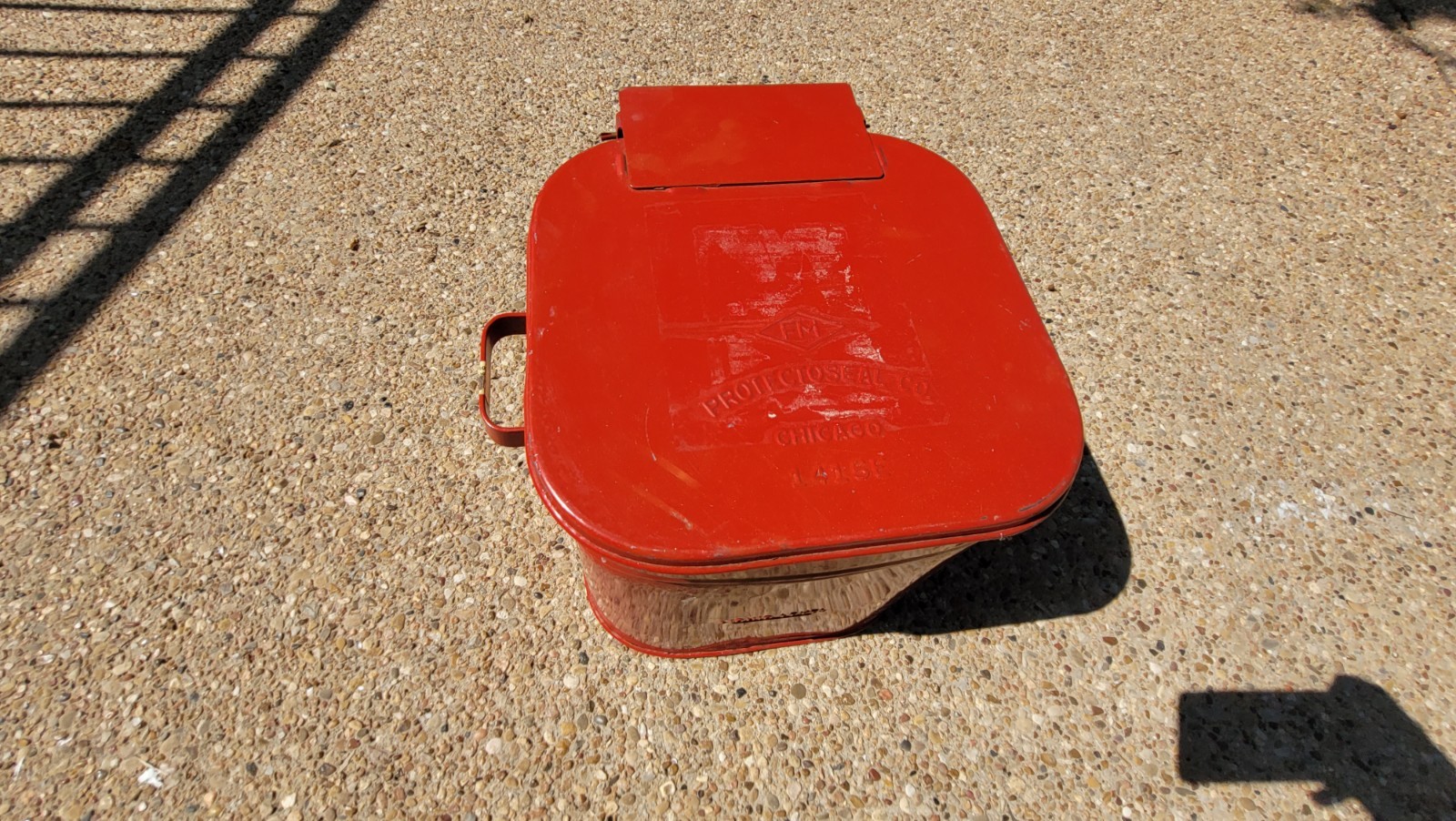 Protectoseal Chicago 1415E – Red Fire Can – Vintage