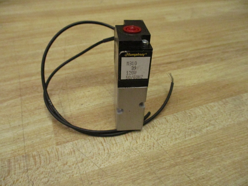 Humphrey M310 39 Solenoid Valve M31039 w/Wire Lead & Contact