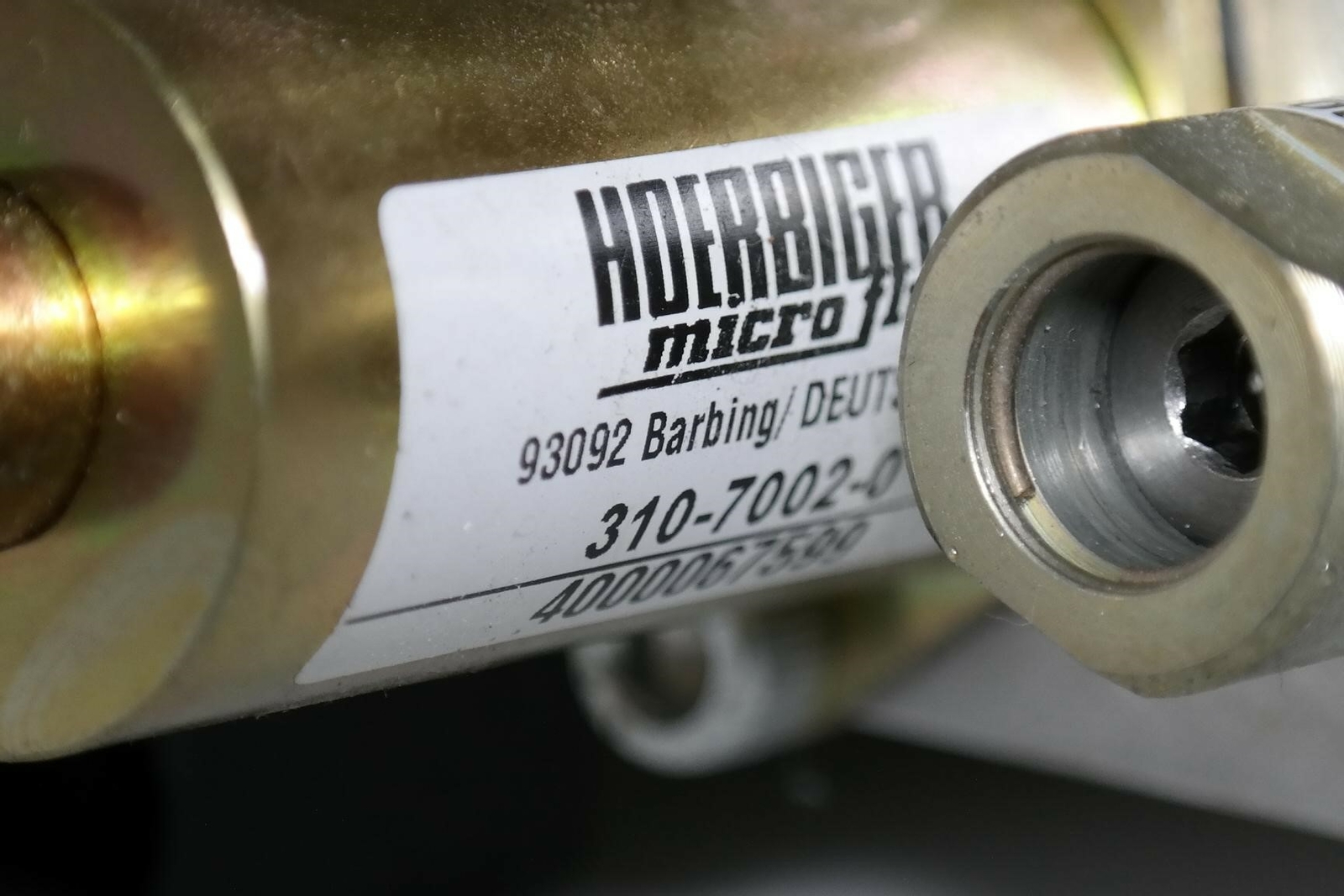 HOERBIGER HYDRAULIC SYSTEM ASSY Q1D00 310-7002-0 350-2008 GAUGE METER VALVES