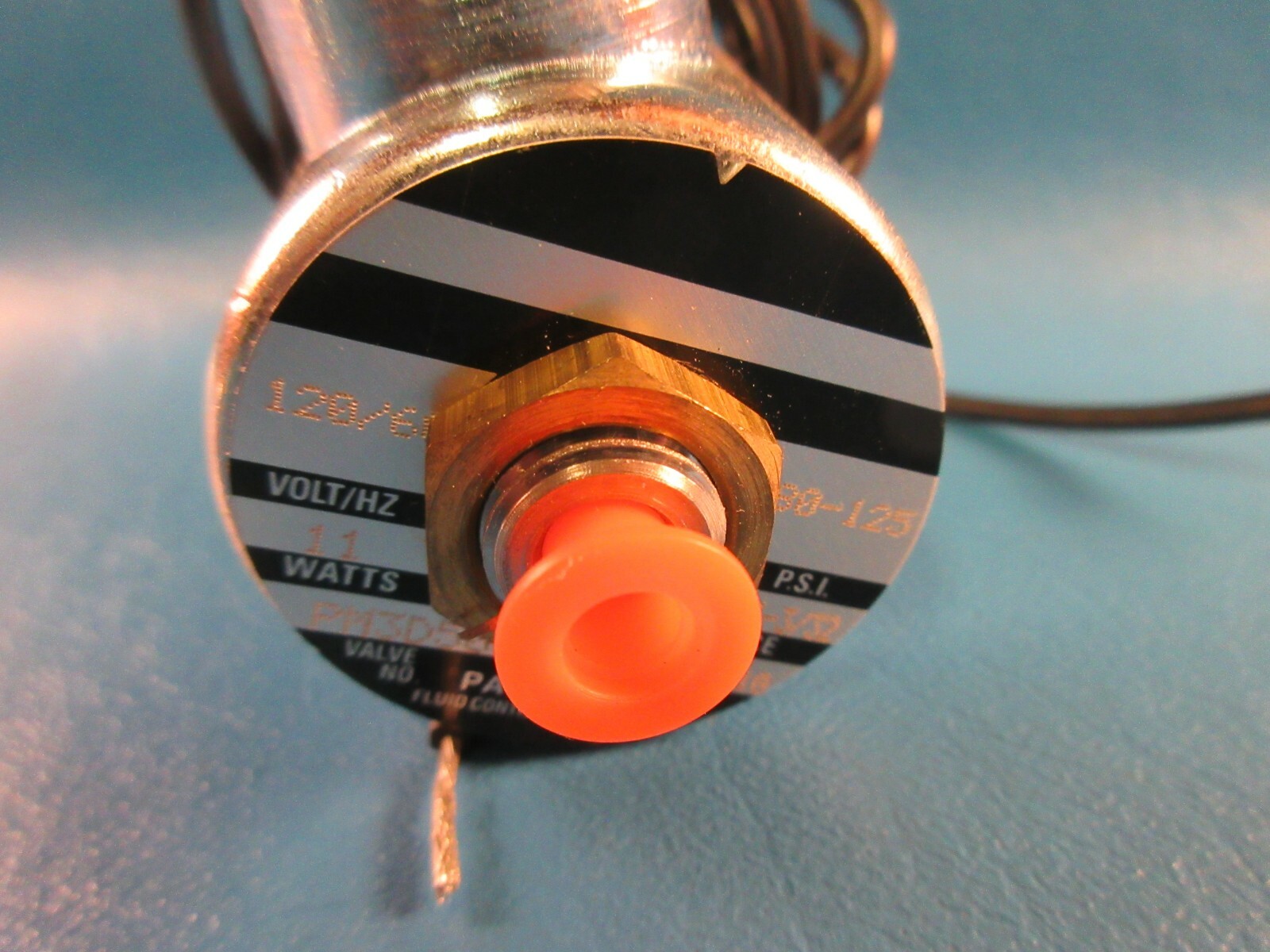 Parker Solenoid Valve PM3D5080C, 120V/60HZ, 11W, 80-125PSI, 1/16-3/32 ORIFICE