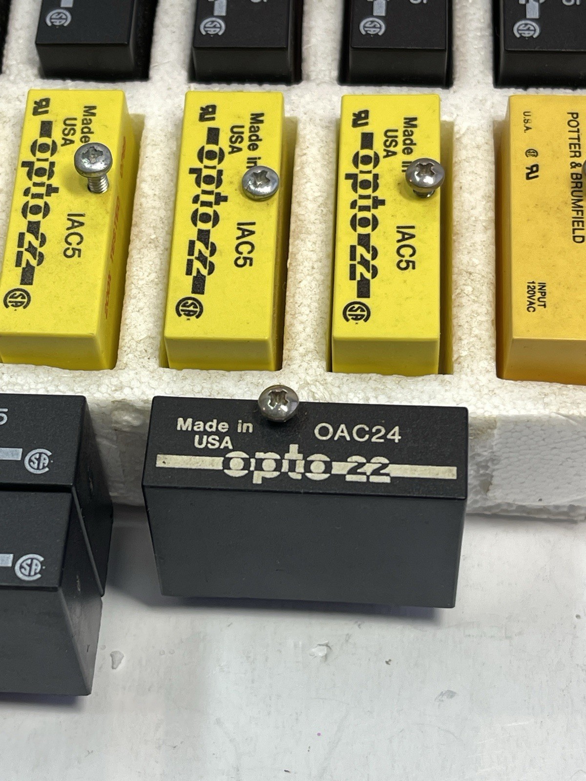 Opto 22 LOT PB-8 Board OAC5 ODC5 IAC5 OAC24 IDC RELAYS PARTS ONLY