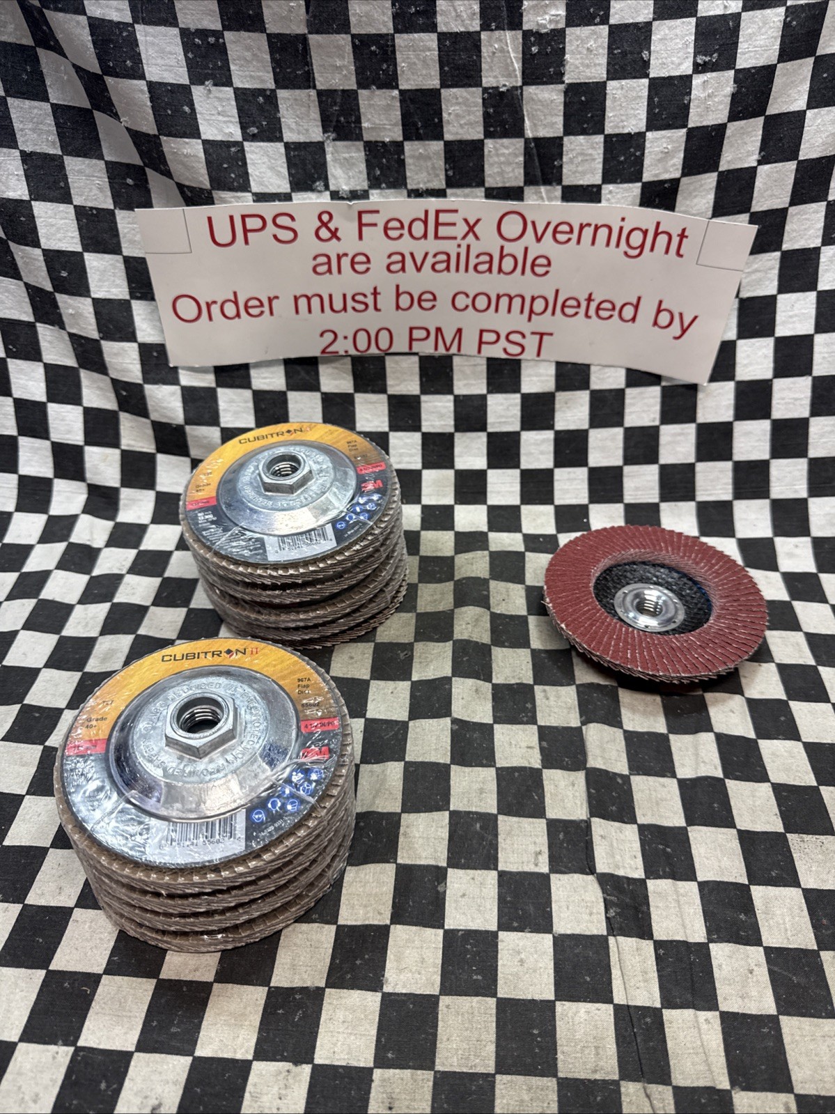 3M CUBITRON II Flap Disc Type 27, 4-1/2″ x 7/8″, Ceramic, GRADE 40, LOT OF 10