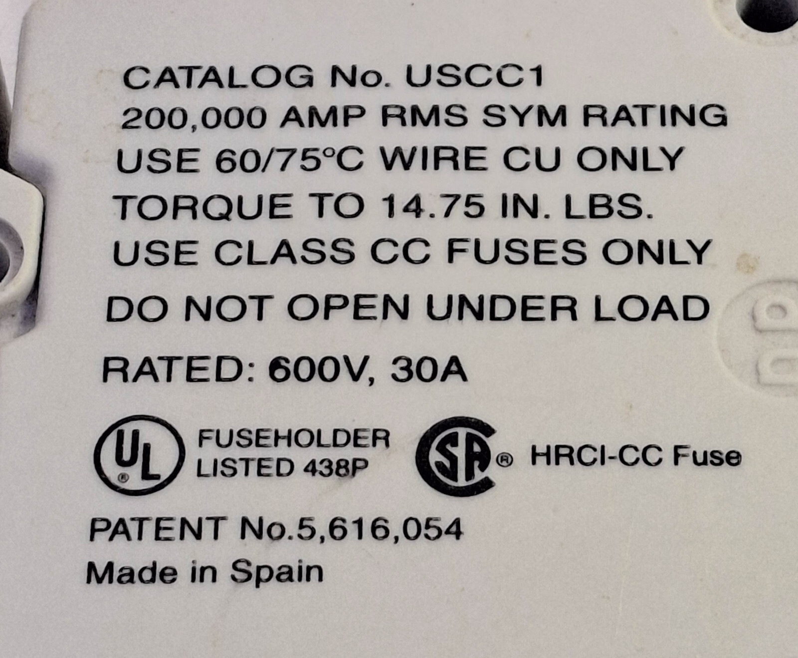 2 USED GOULD USCC1 FUSE HOLDERS ***MAKE OFFER***