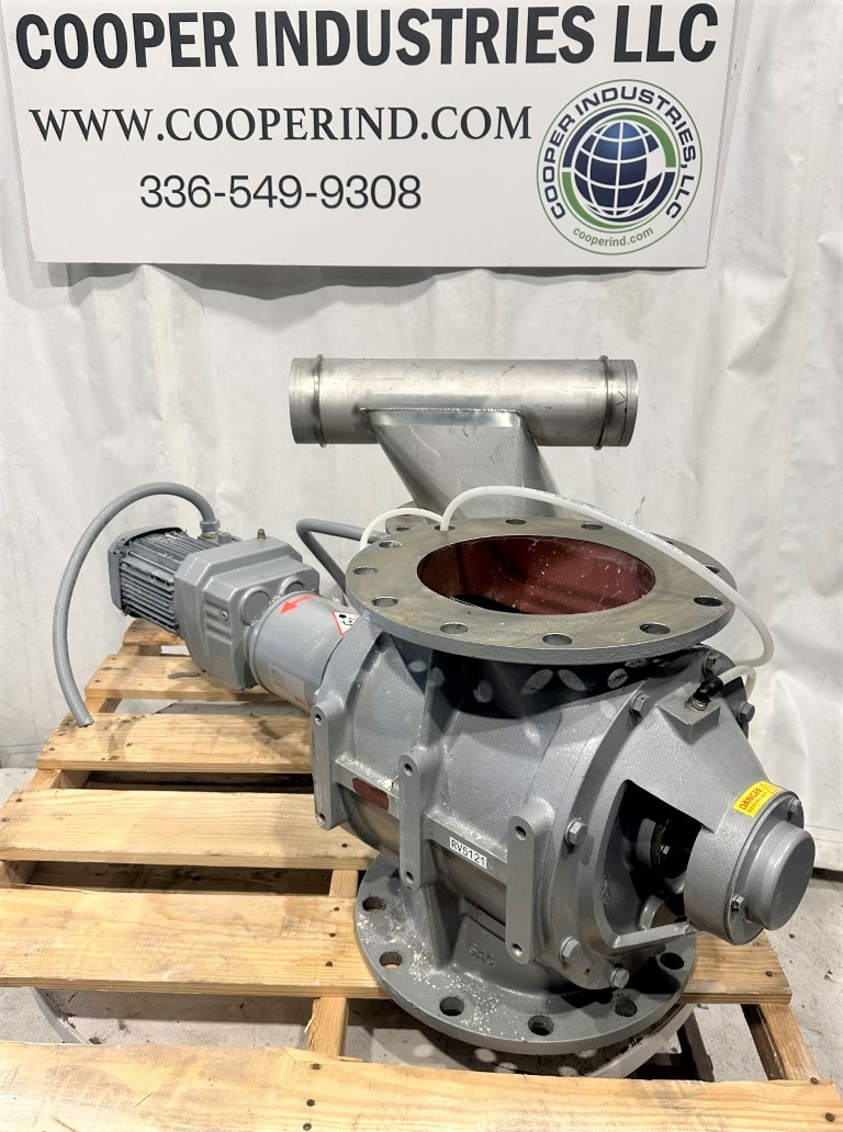 ITEM 2668: 10” DIAM DMN WESTINGHOUSE ROTARY AIRLOCK MODEL AL-250-1 USED STAIN…