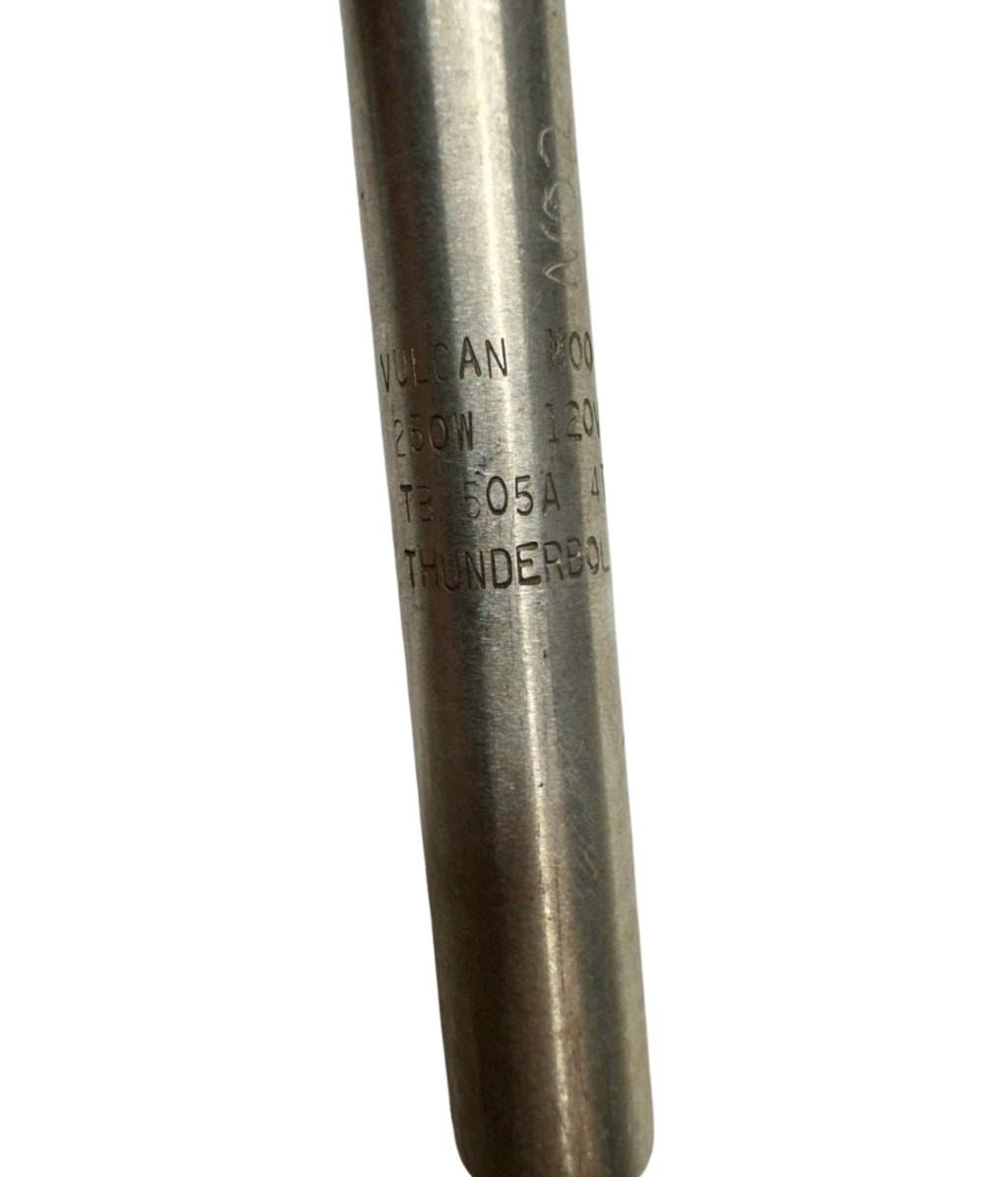 Vulcan TB505A Swaged Cartridge Heater, 250W, 120V, 3HR88, 4TB1, F08/0100/060013