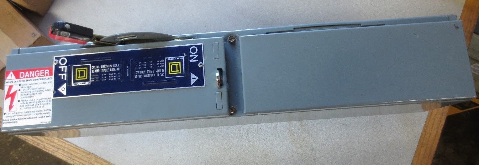 SQUARE D QMB261HW QMB BRANCH SWITCH – 30A, 600V, 2-POLE – NEW SURPLUS