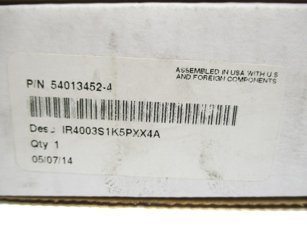 PARKER 54013452-4 IR4003S1K5PXX4A 4000PSIG NSMP