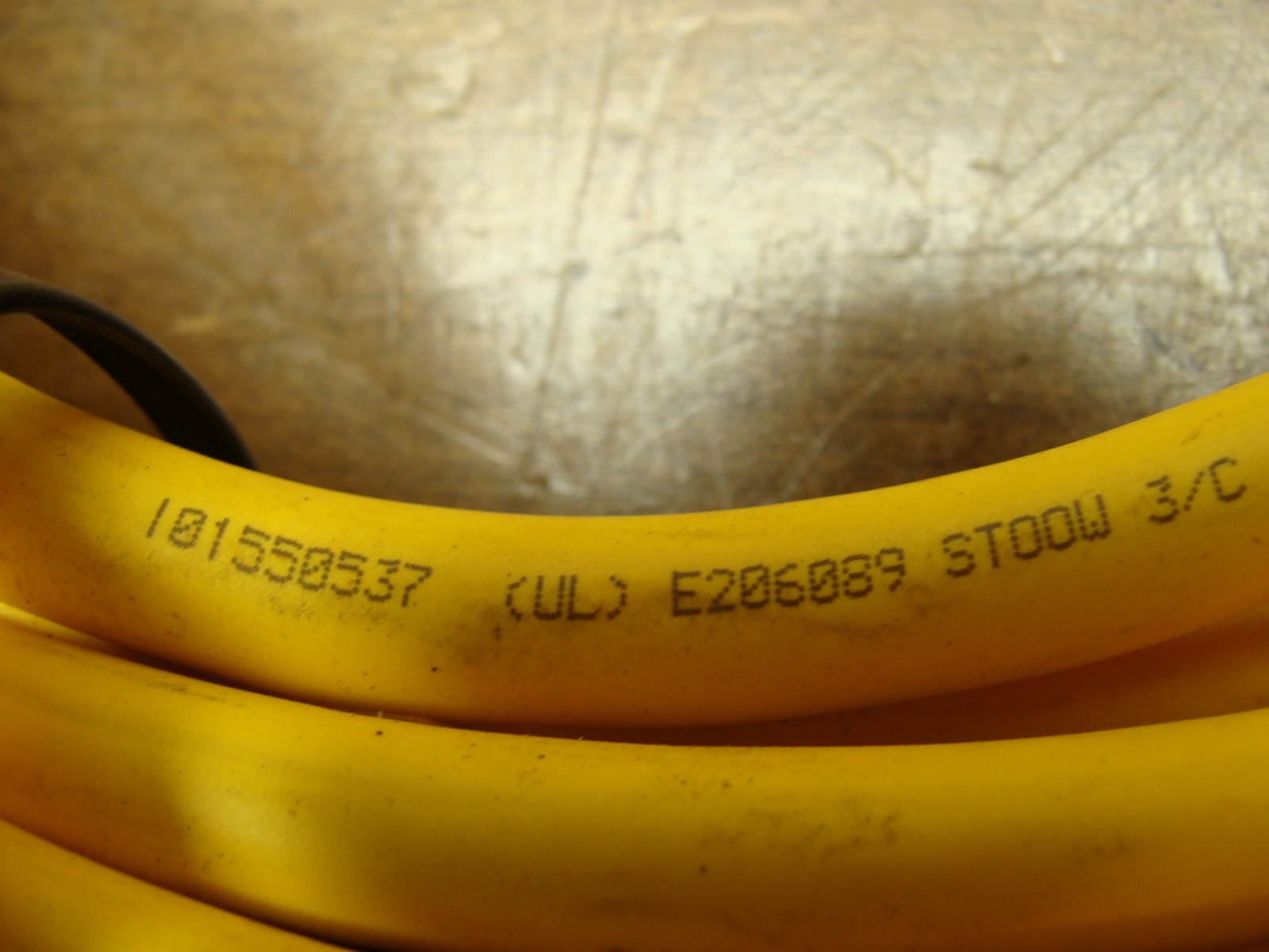 TURCK INDUSTRIAL CONNECTOR CABLE P-07-KA090007-1-MSHR 16AWG 600V 16FT