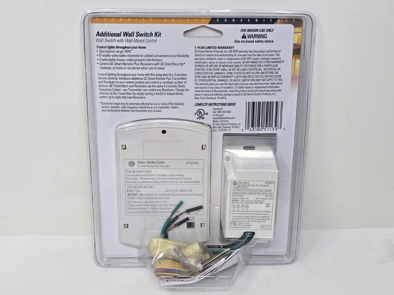 General Electric GE RF102TXPS (RF1023PS1) Additional Wall Switch Kit – NEW