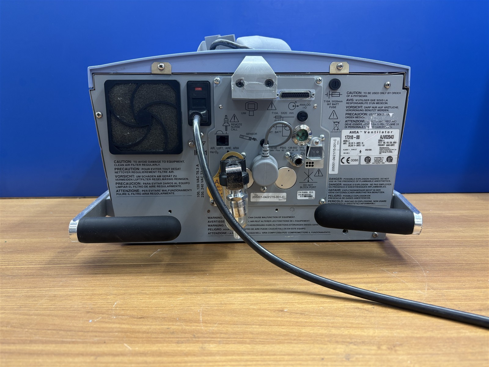 Viasys Avea 17310 VENTILATOR/ CART NOT INCLUDED/ good working condition