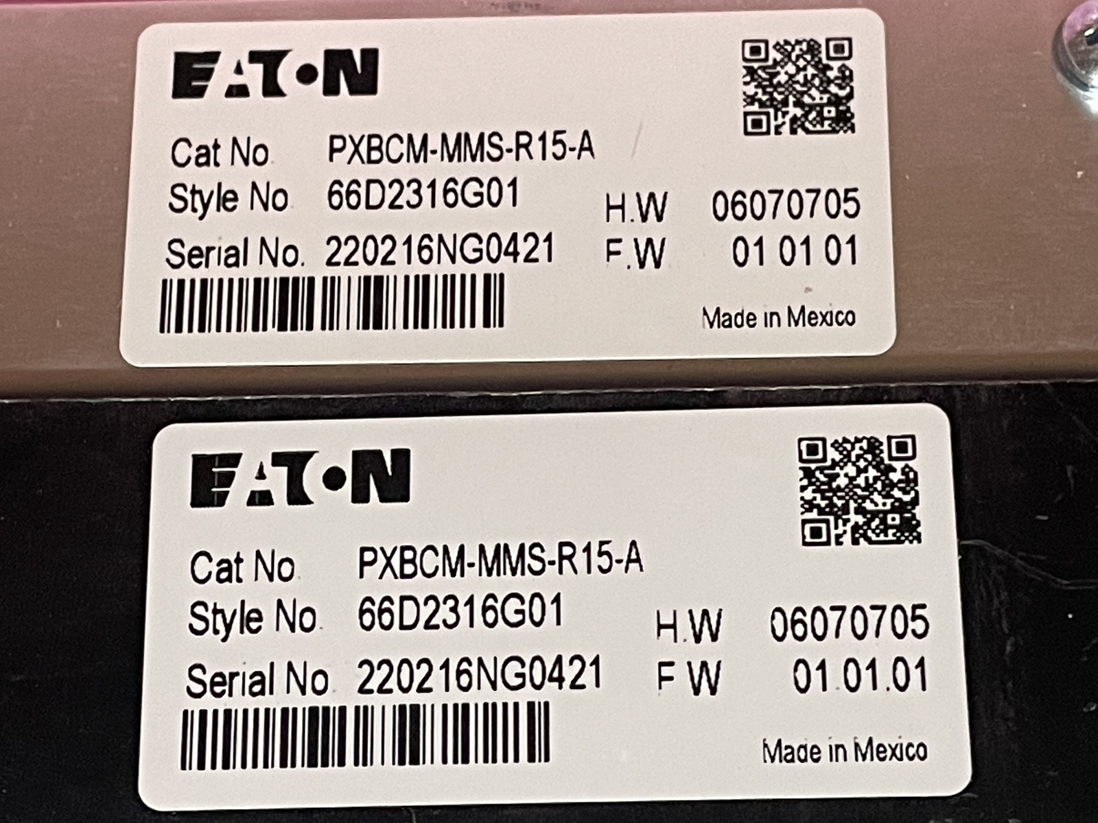 Eaton PXBCM-MMS-R15-A Meter Module Strip R15 1.0″ Pitch Style 66D2316G01-1
