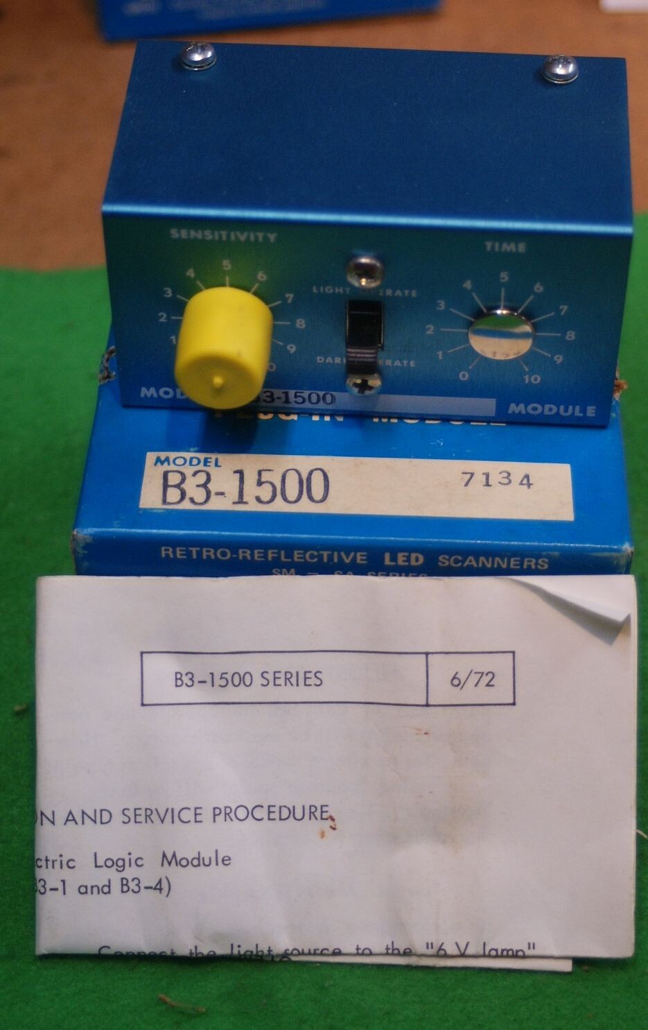 NIB BANNER ENGINEERING B3-1500 LOGIC PLUG-IN MODULE mqt