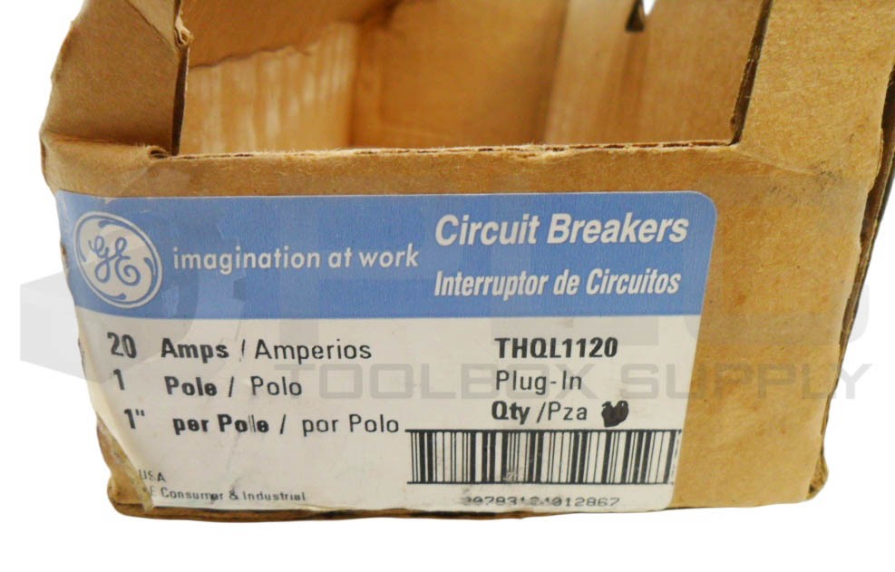 NEW BOX OF 8 GENERAL ELECTRIC THQL1120 CIRCUIT BREAKER 1 POLE 20A *READ*
